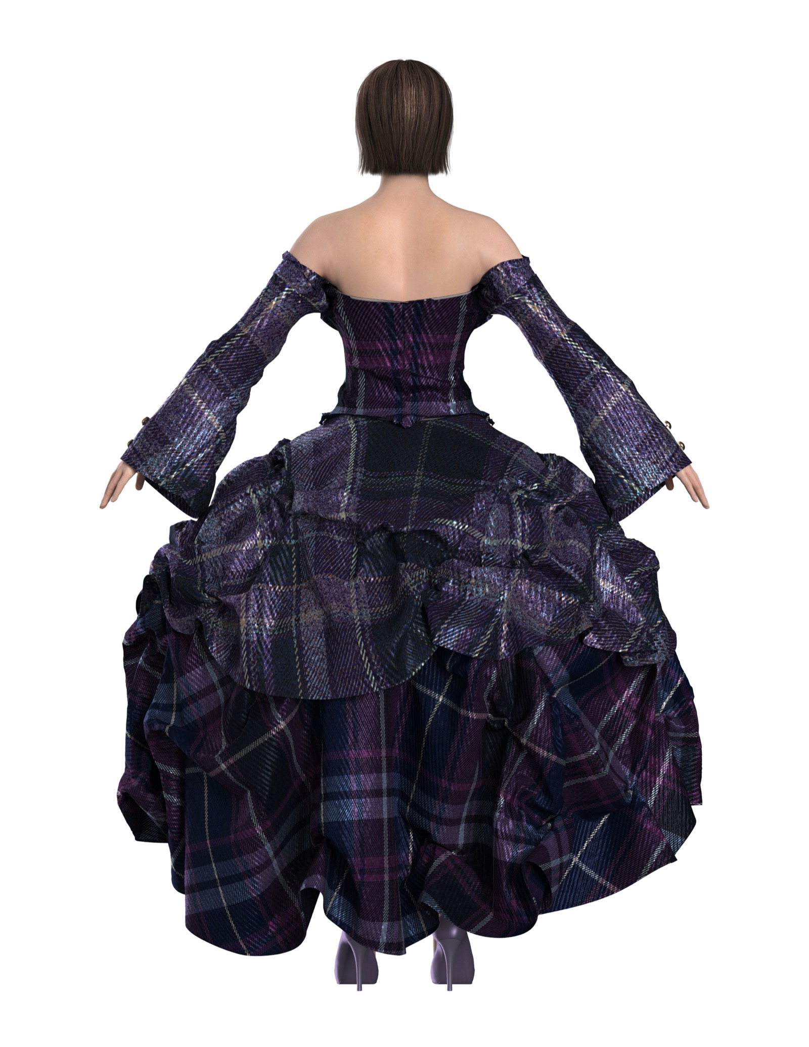 Midnight Tartan, back view.