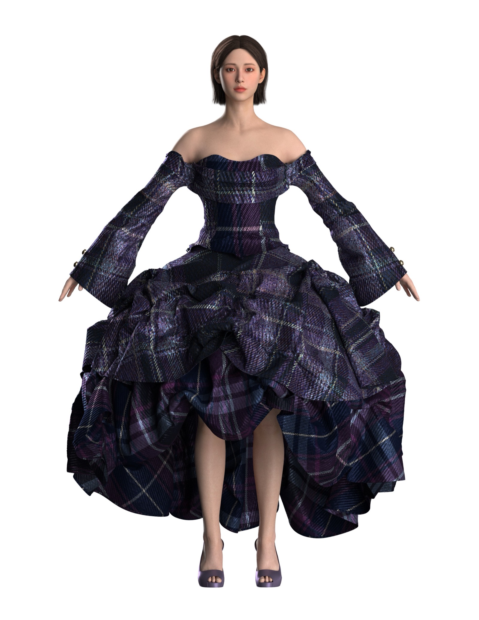 Midnight Tartan, front view.